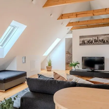 Danube Living Collection - Dachsberggasse - 90qm Altstadt-loft Mit Stadtblick