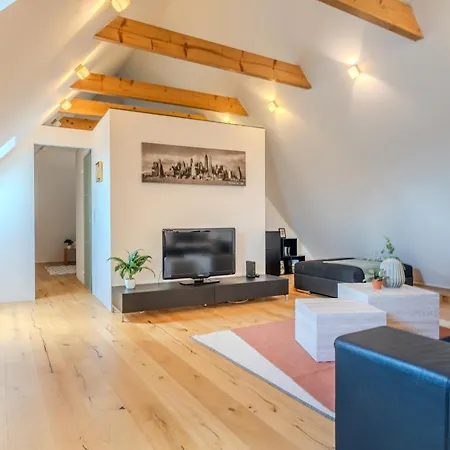 Danube Living Collection - Dachsberggasse - 90qm Altstadt-loft Mit Stadtblick Apartmán