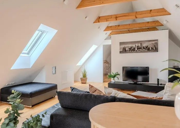 Danube Living Collection - Dachsberggasse - 90qm Altstadt-loft Mit Stadtblick