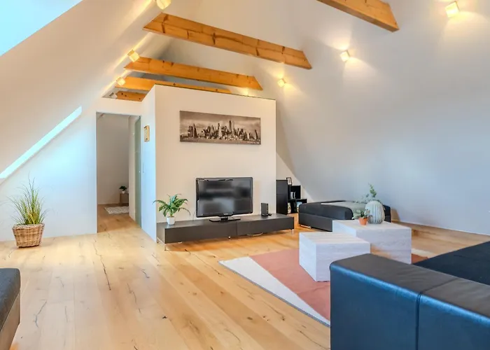 Danube Living Collection - Dachsberggasse - 90qm Altstadt-loft Mit Stadtblick Appartement